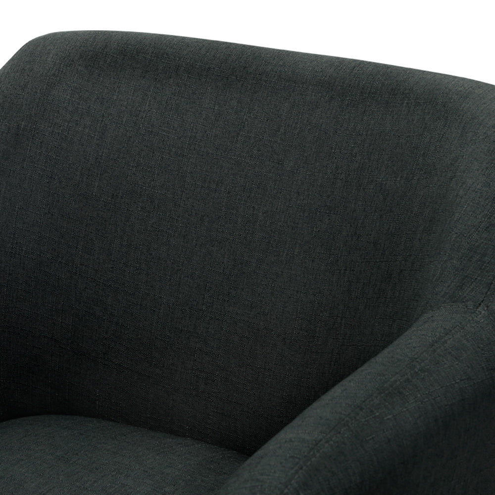 Artiss Armchair Tub Chair Charcoal Aston 3