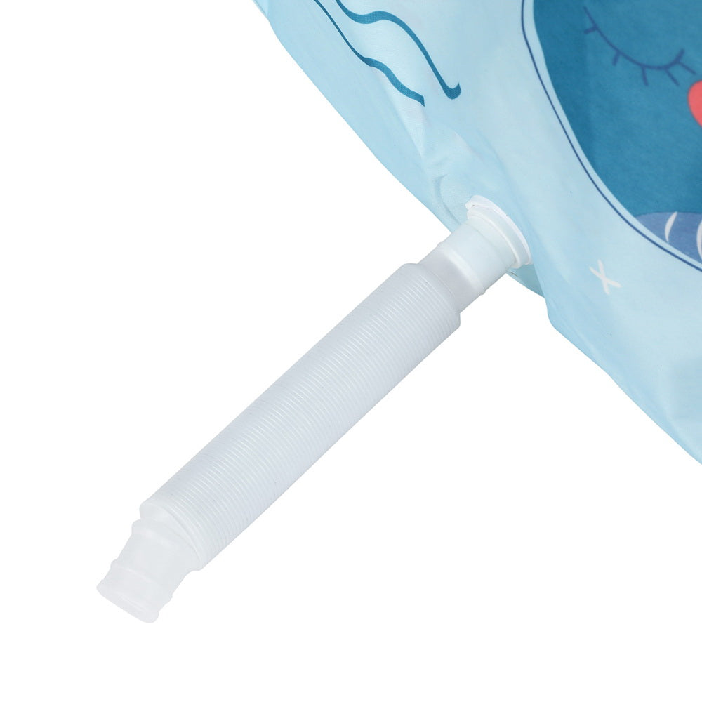 Weisshorn Foldable Bathtub PVC Spa Bucket Inflatable Cushion 134x65cm Blue 5