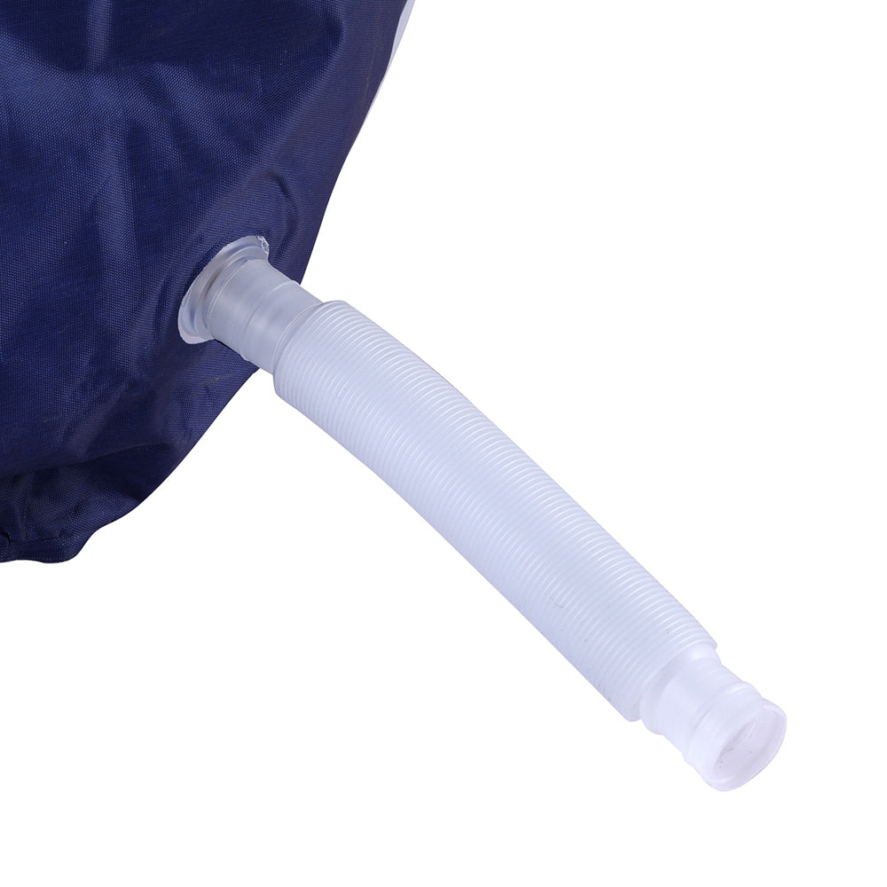 Weisshorn Foldable Bathtub PVC Spa Bucket Inflatable Cushion 134x65cm Navy Blue 4