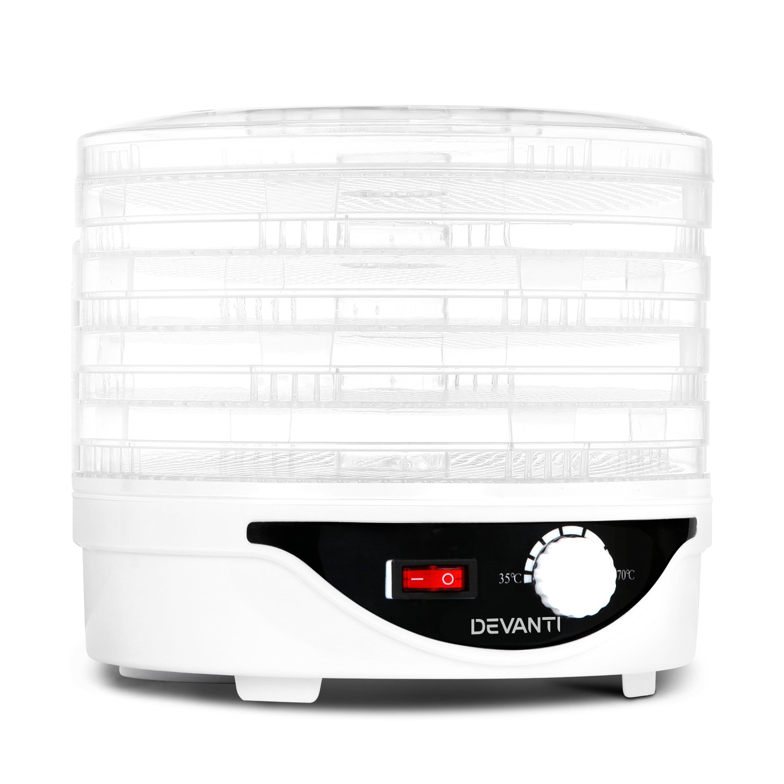 Devanti 5 Trays Food Dehydrator Fruit Dehydrators Pet Beef Jerky Dryer White 7