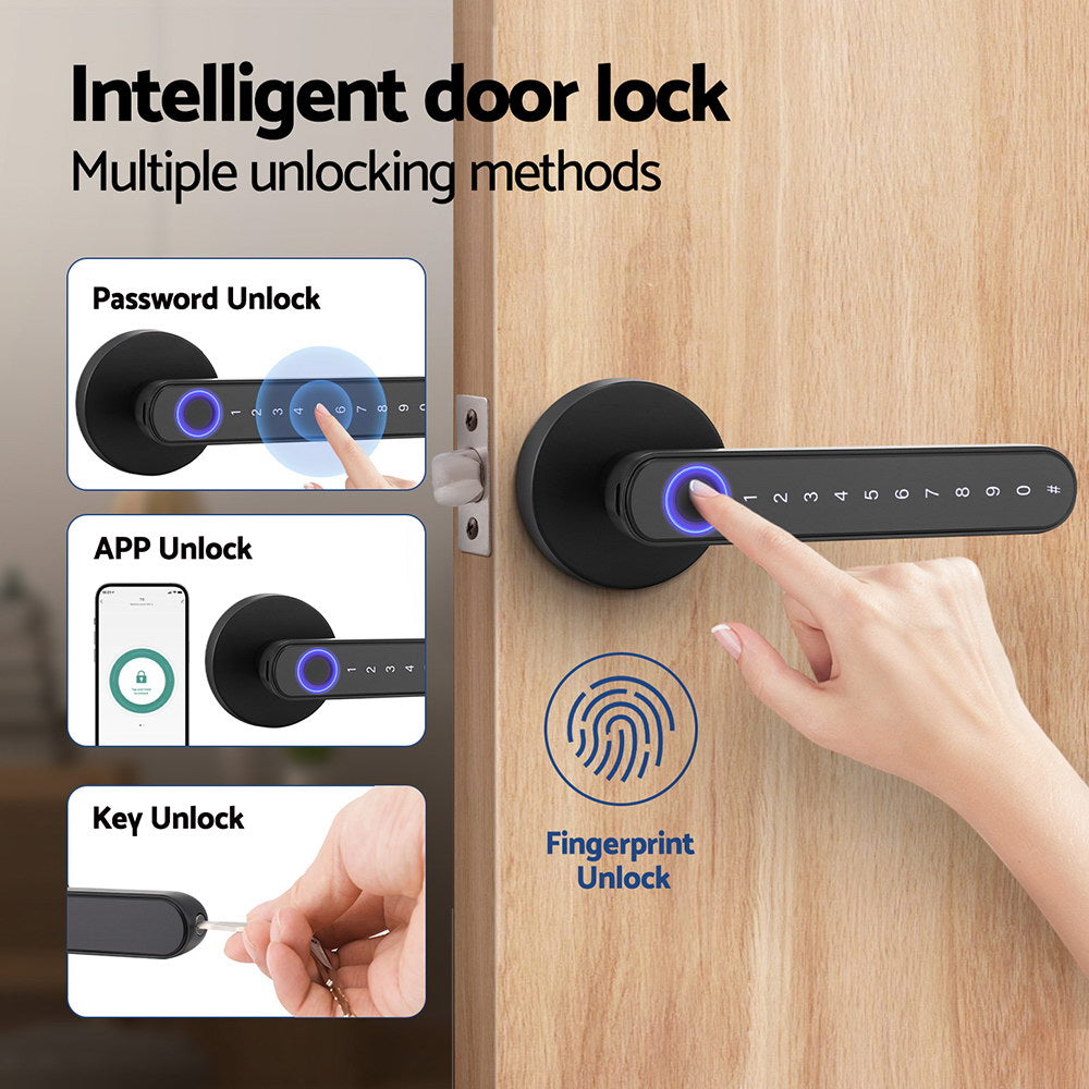 UL-tech Fingerprint Door Lock Smart Electronic Handle 4