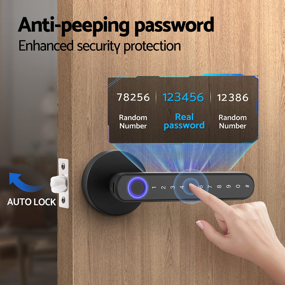 UL-tech Fingerprint Door Lock Smart Electronic Handle 5