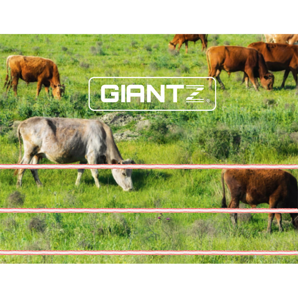 Giantz Electric Fence Poly Tape 1200M 5