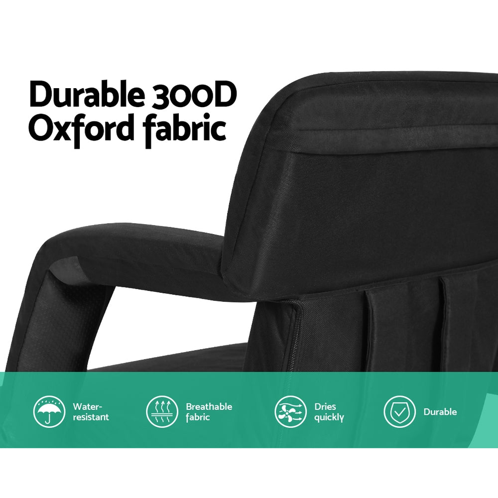 Artiss Lounge Sofa Bed With Armrest Heated Floor Recliner Futon Couch Folding Chair Cushion 5