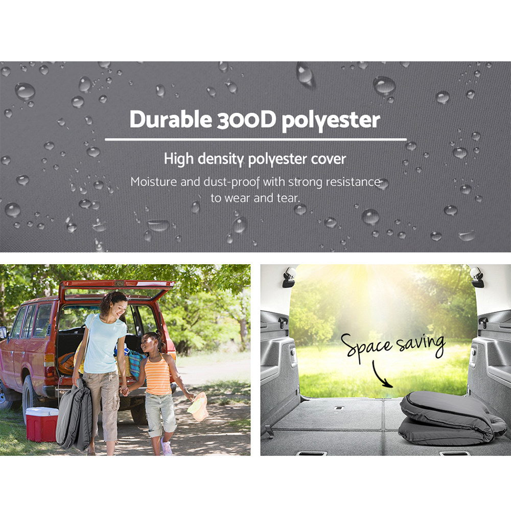 Artiss Floor Lounge Sofa Camping Chair Grey 3