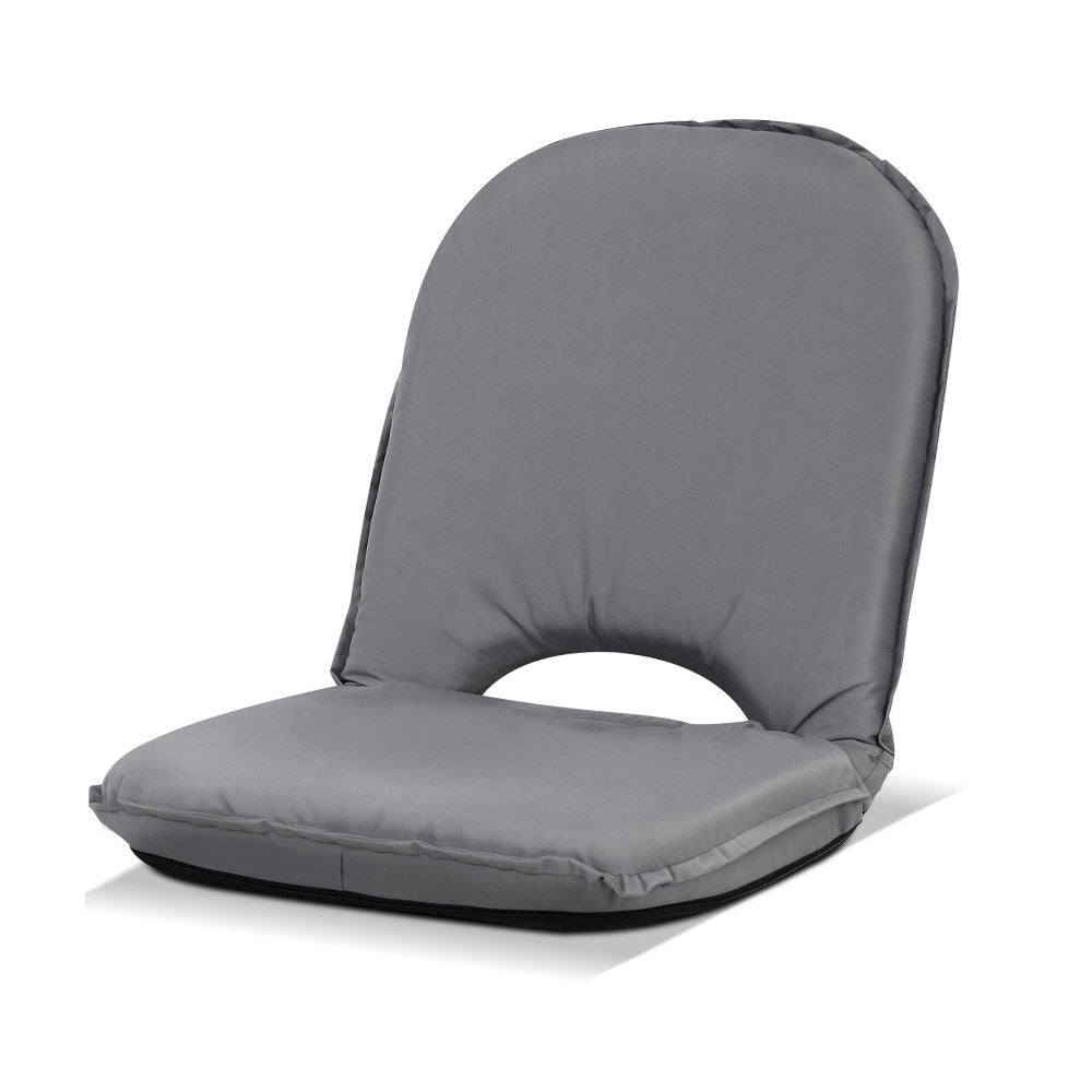 Artiss Floor Lounge Sofa Camping Chair Grey 8