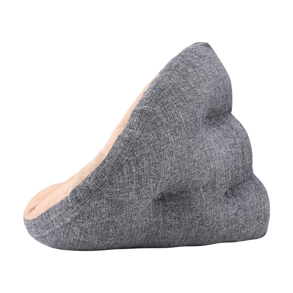 Artiss Floor Lounge Sofa Bed Chair Foldable Washable Beige 4