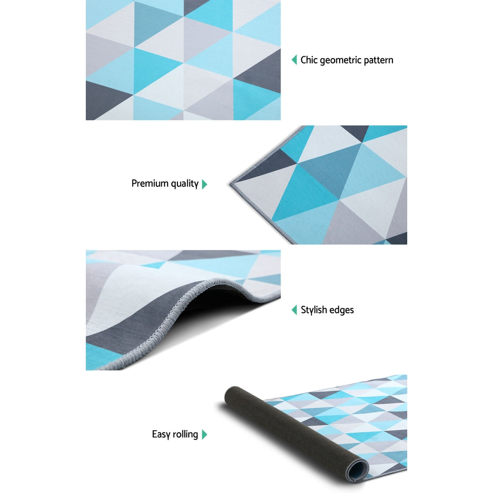 Artiss Rug 200x290cm Area Rug Large Carpet Soft Short Pile Modern Tria 4