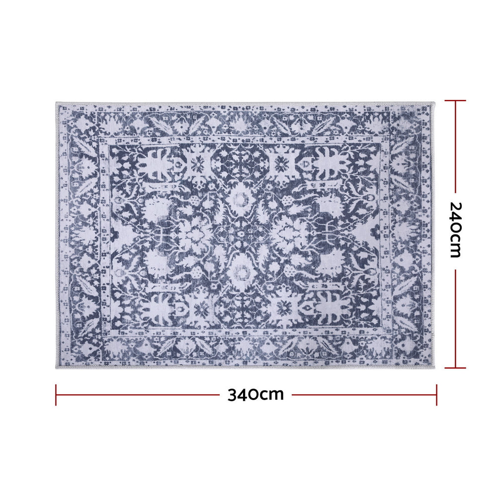Artiss Floor Rug 240X340cm Soft Velvet Washable Modern Area Rug Floor Carpet Mat 3