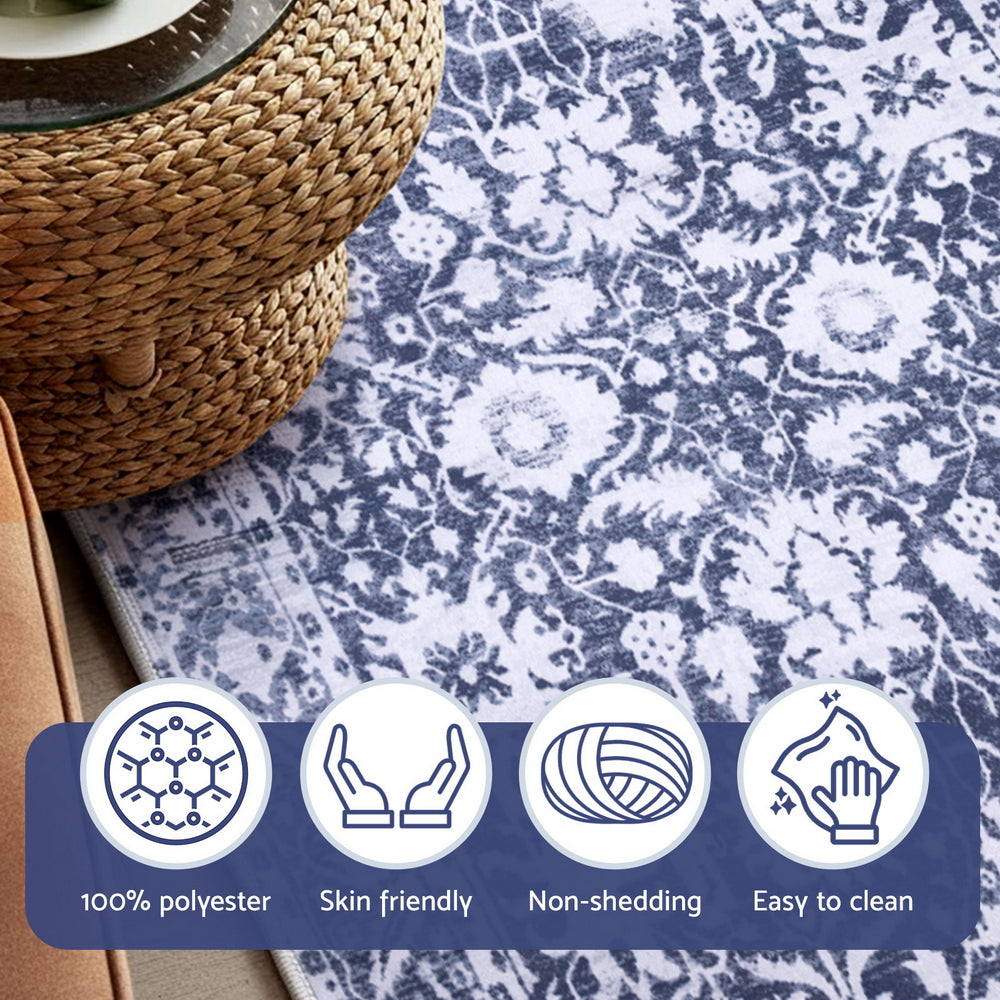 Artiss Floor Rug 240X340cm Soft Velvet Washable Modern Area Rug Floor Carpet Mat 7