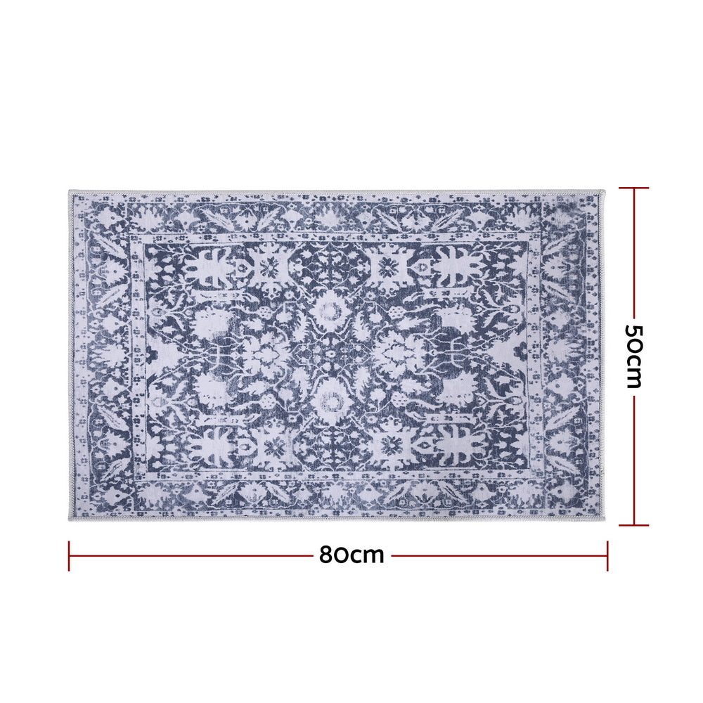Artiss Floor Rug 50X80cm Doormat Soft Velvet Non-Slip Bath Mat Small Rug Modern 3