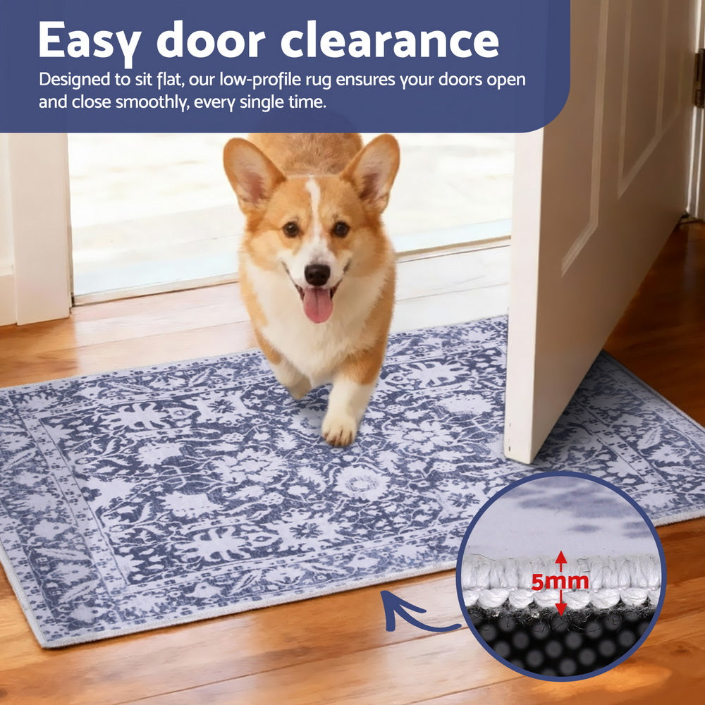 Artiss Floor Rug 50X80cm Doormat Soft Velvet Non-Slip Bath Mat Small Rug Modern 4