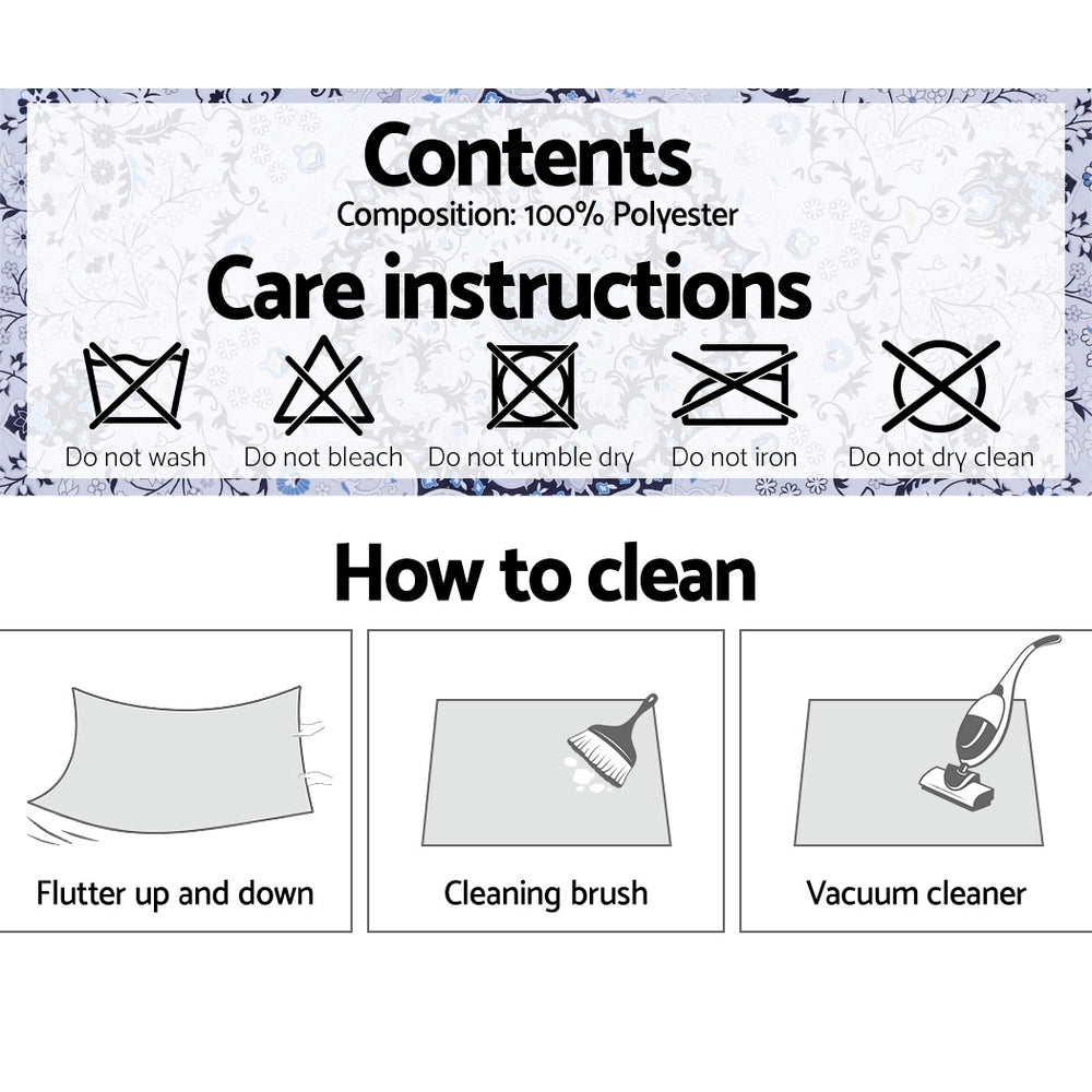 Artiss Rug 200x290cm Area Rug Large Carpet Soft Short Pile Modern Gaspar 6