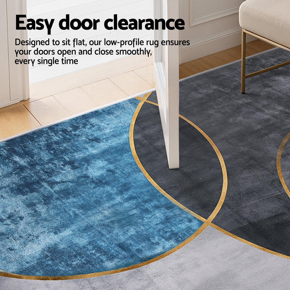 Artiss Washable Floor Rug 160X230cm Large Geometric Area Rug Modern Floor Carpet 5