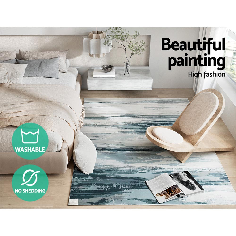 Artiss Rug 160x230cm Area Rug Washable Mat Large Carpet Soft Short Pile Poca 3