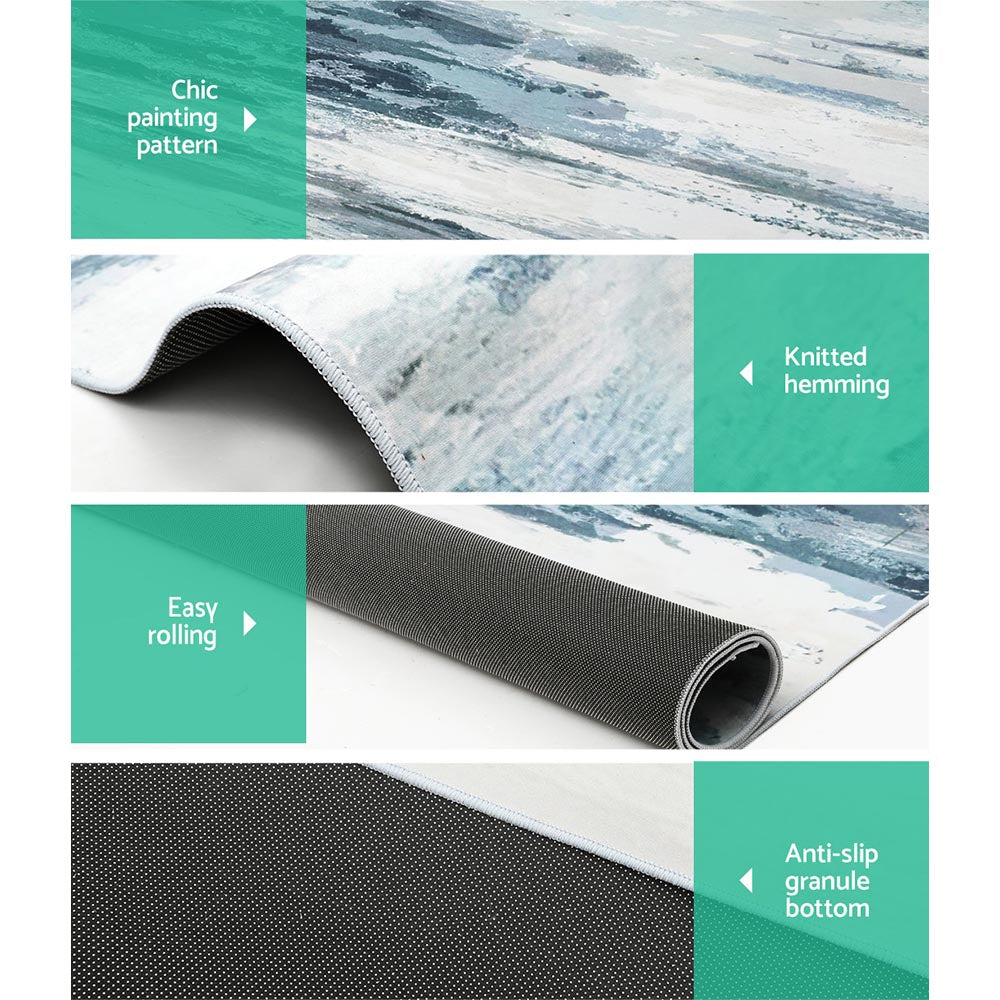 Artiss Rug 200x290cm Area Rug Washable Mat Large Carpet Soft Short Pile Poca 3