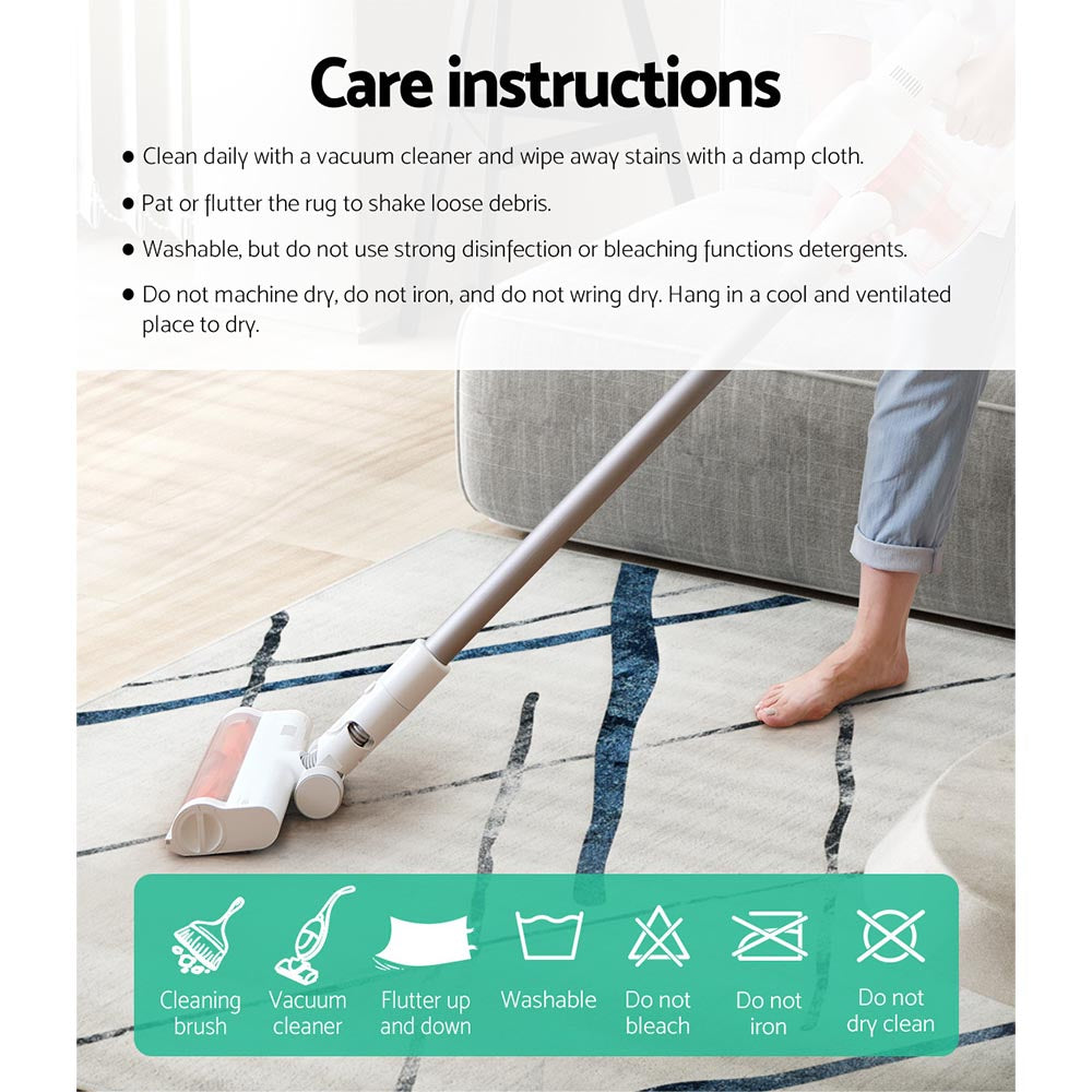 Artiss Rug 160x230cm Area Rug Washable Mat Large Carpet Soft Short Pile Jaca 6