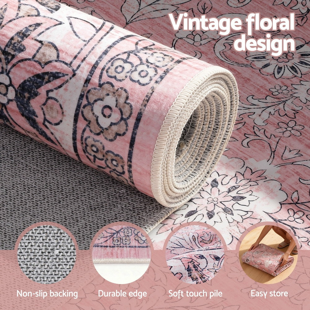 Artiss Floor Rug 200X290cm Large Washable Area Rug Vintage Living Room Carpet 5