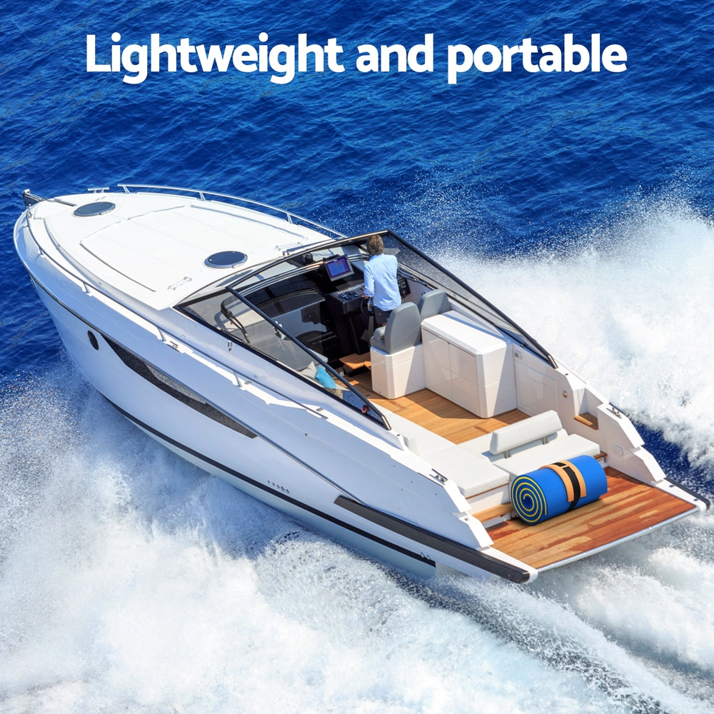 Weisshorn Floating Water Mat 55x180cm Foam Pad Swimming Pool Platform Blue 6