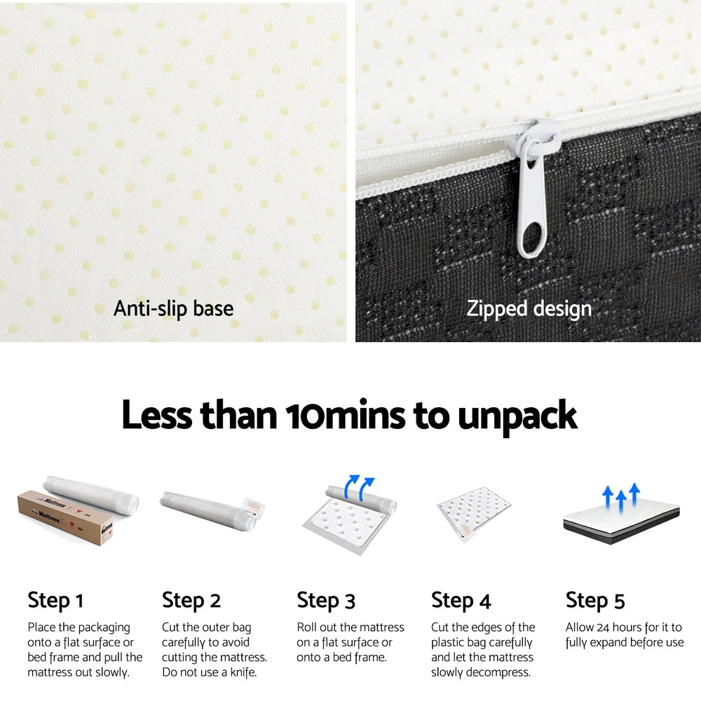 Giselle Bedding Memory Foam Mattress Bed Cool Gel Non Spring 25cm King Single 6