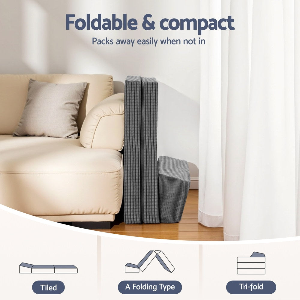 Giselle Foldable Mattress Folding Sofa Bed Trifold Sleeping Camping Cushion Mat 6