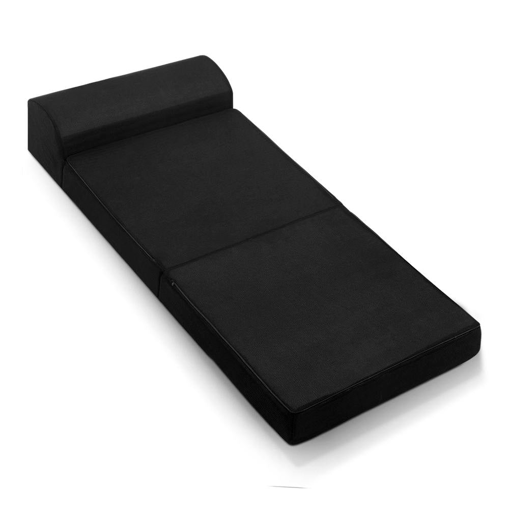 Giselle Bedding Foldable Mattress Folding Foam Bed Mat Black 8