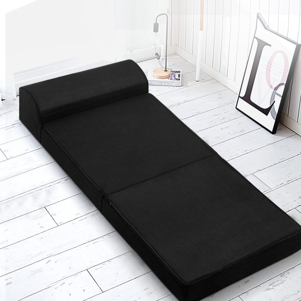 Giselle Bedding Foldable Mattress Folding Foam Bed Mat Black 7