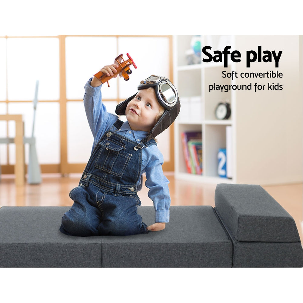 Giselle Bedding Foldable Mattress Folding Foam Bed Floor Mat Grey 6