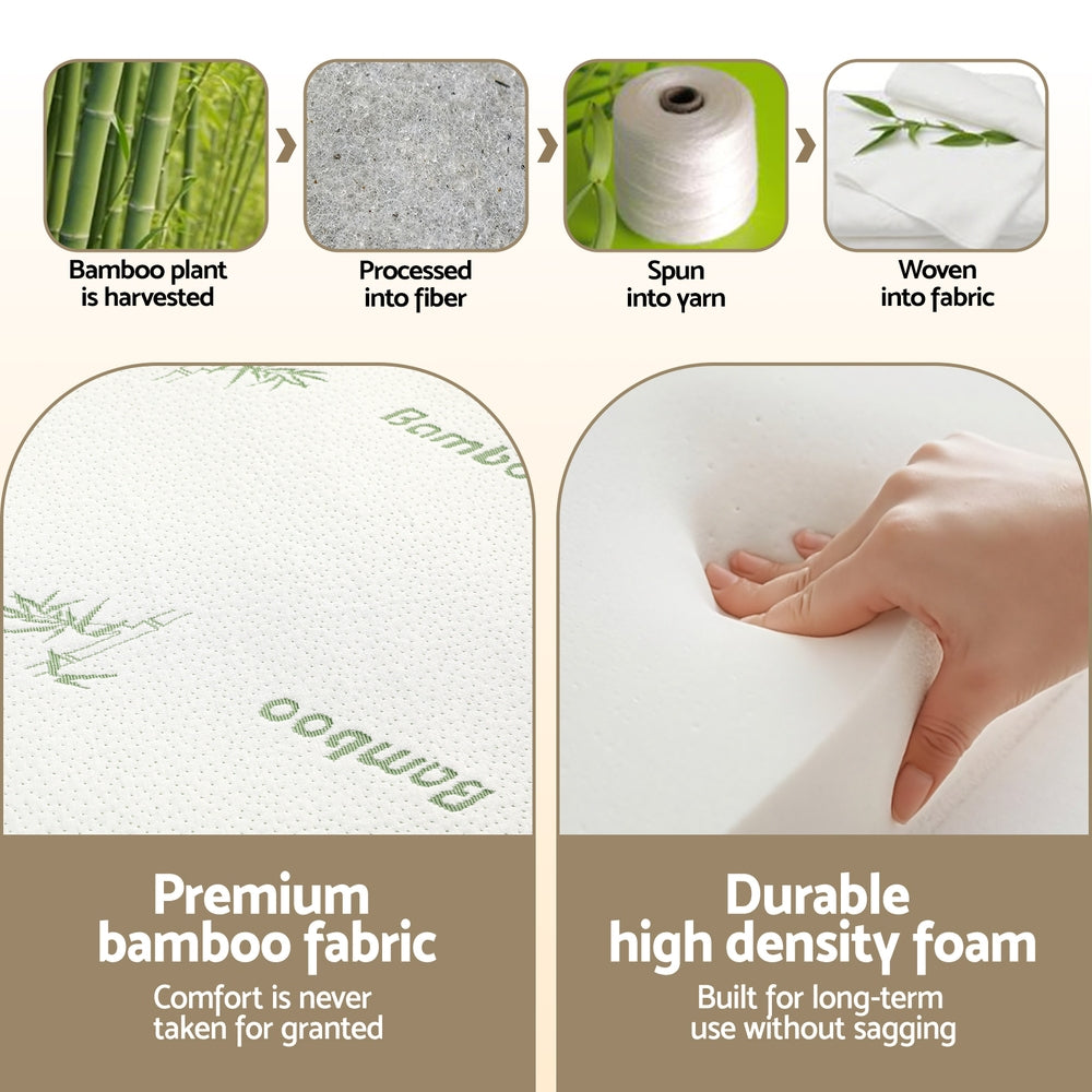 Giselle Foldable Mattress Folding Foam Mattresses Bamboo Double 6