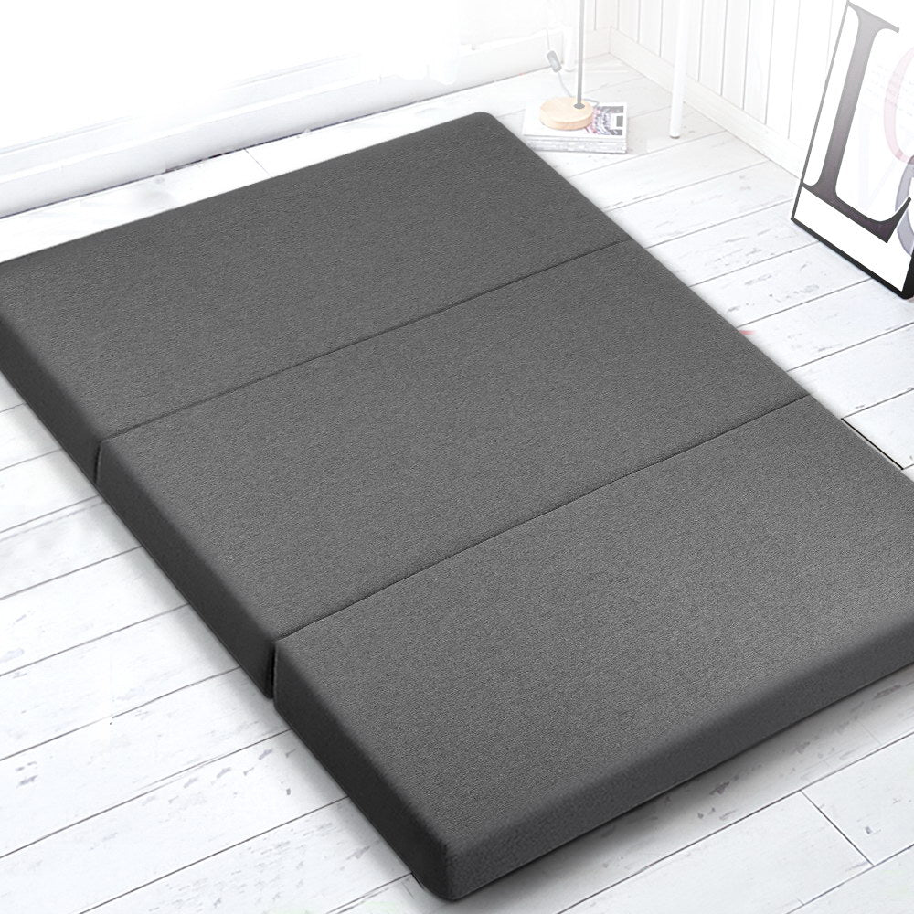 Giselle Bedding Foldable Mattress Folding Foam Double Grey 7
