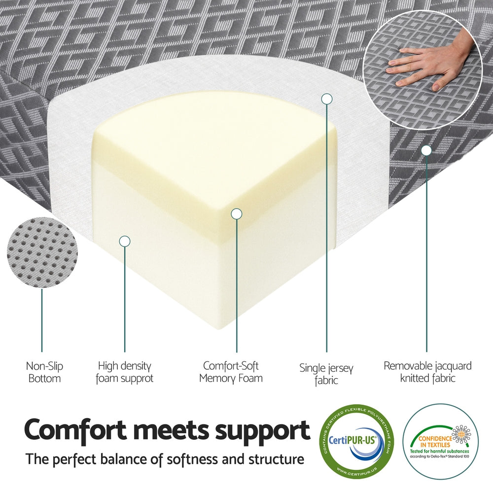 Giselle Foldable Mattress Folding Sofa Bed Trifold Memory Foam Camping Cushion Mat 5