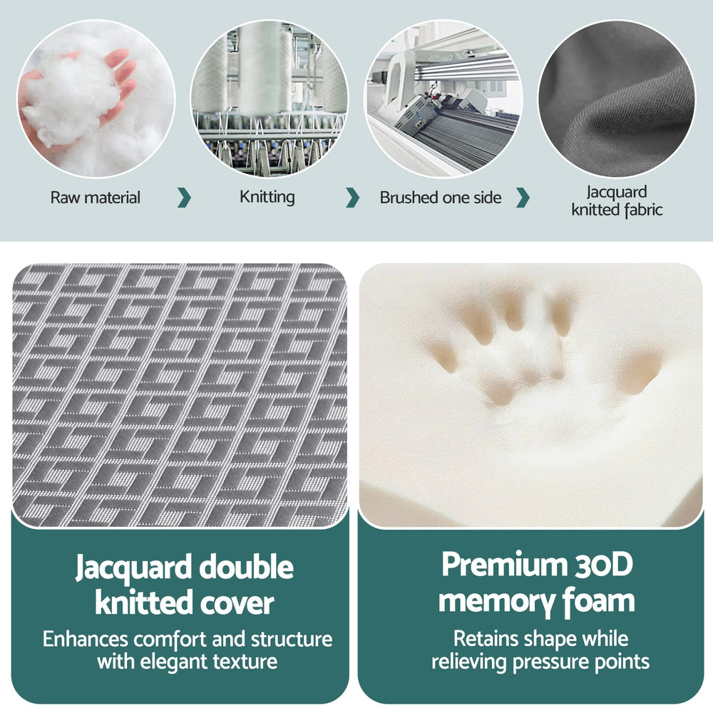 Giselle Foldable Mattress Folding Sofa Bed Trifold Memory Foam Camping Cushion Mat 6