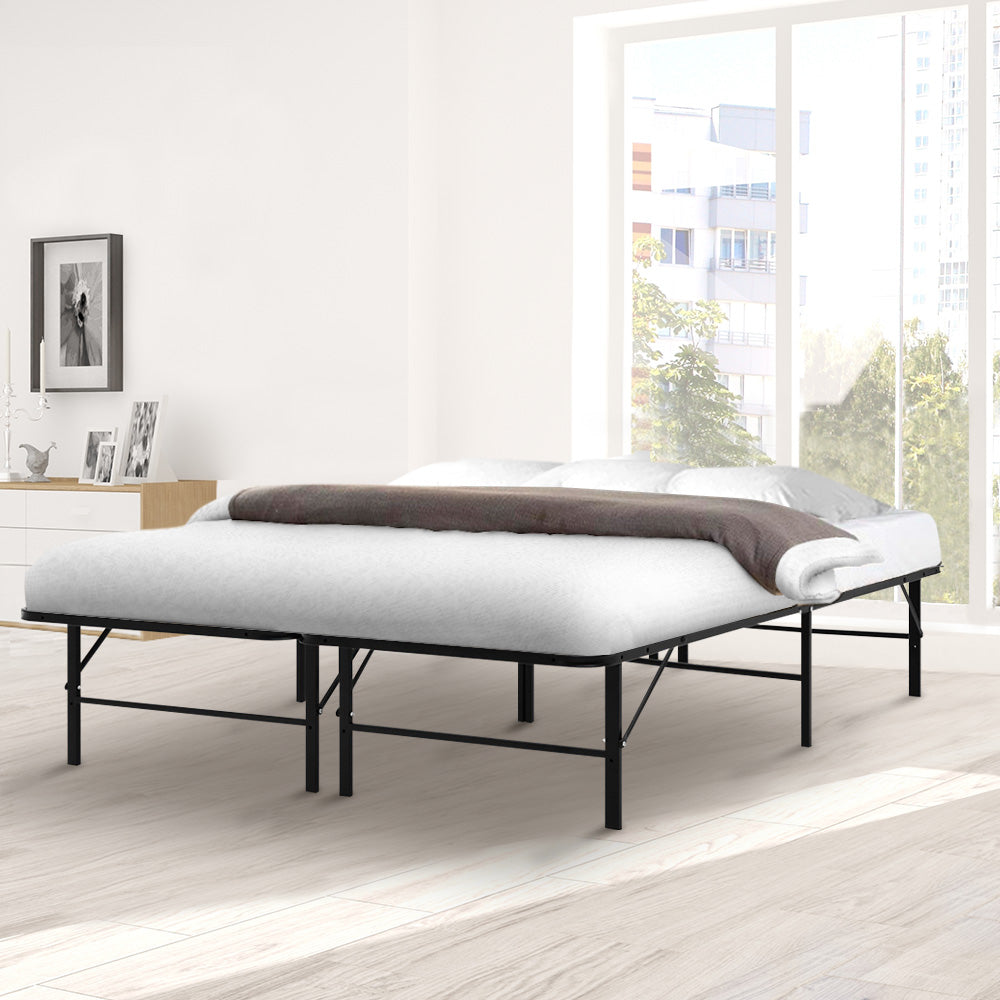 Artiss Folding Bed Frame Metal Base - Double 7
