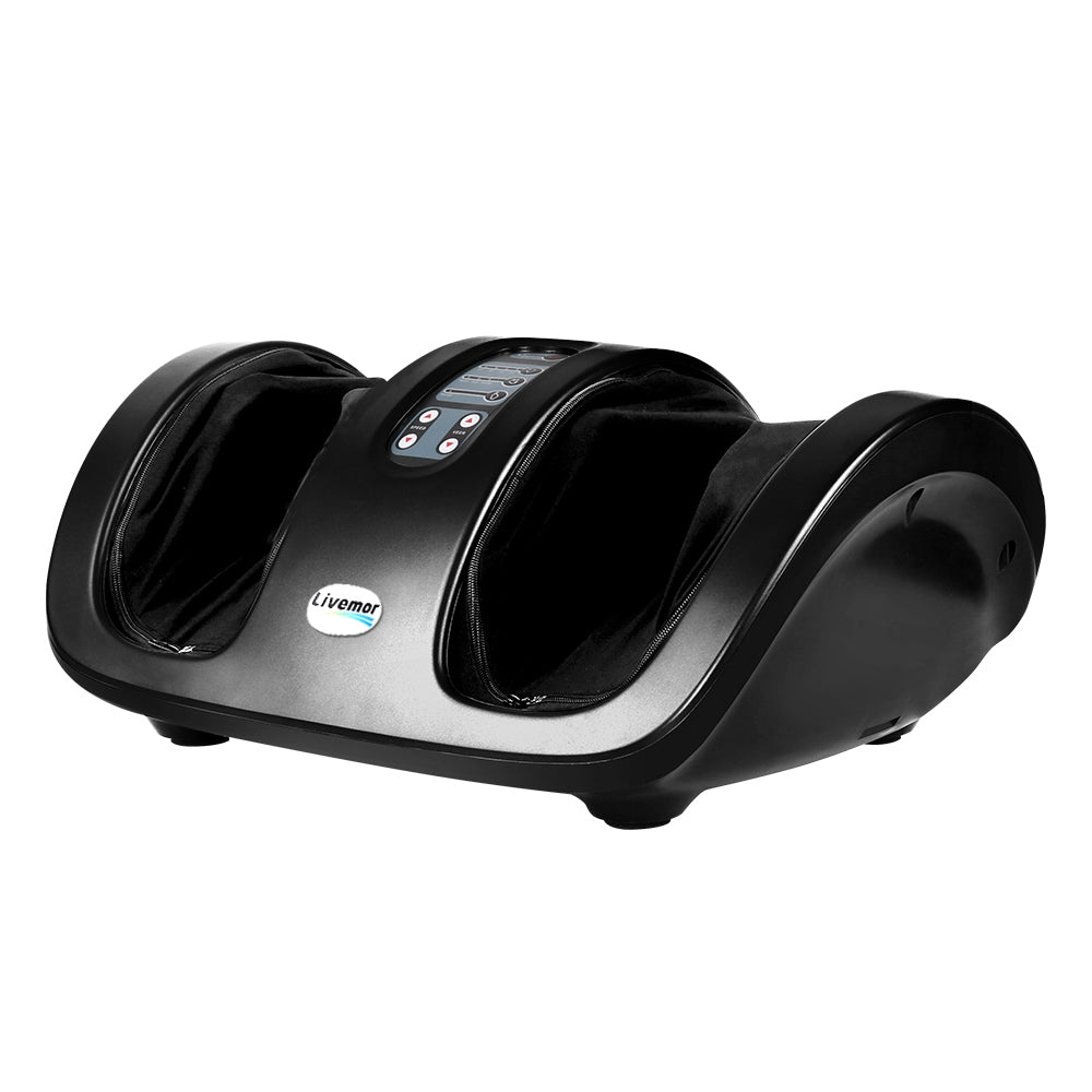 Livemor Foot Massager Shiatsu Massagers Electric Roller Kneading Leg Black 1