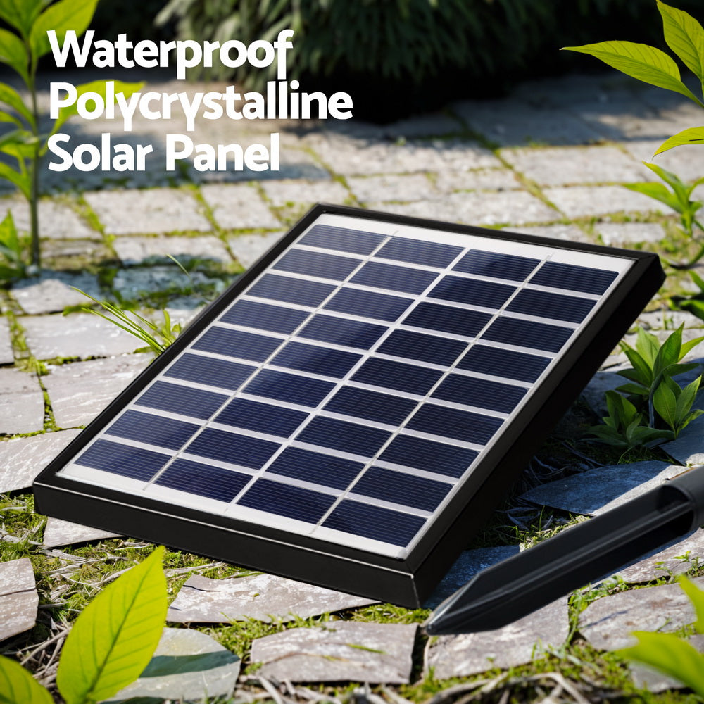 Gardeon Solar Fountain Water Feature Bird Bath Garden LED Light 80CM Grey 5