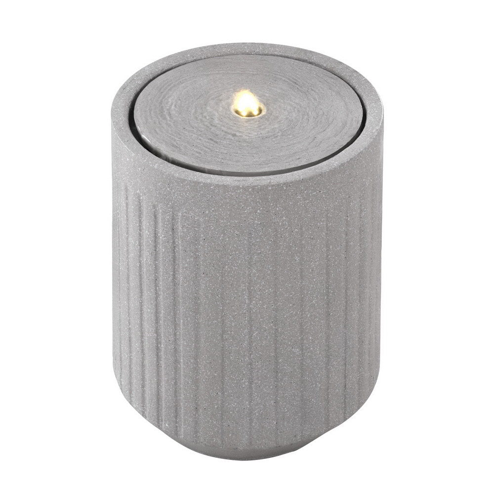 Gardeon Solar Fountain Water Feature Outdoor Fountain LED Lights Beige 3