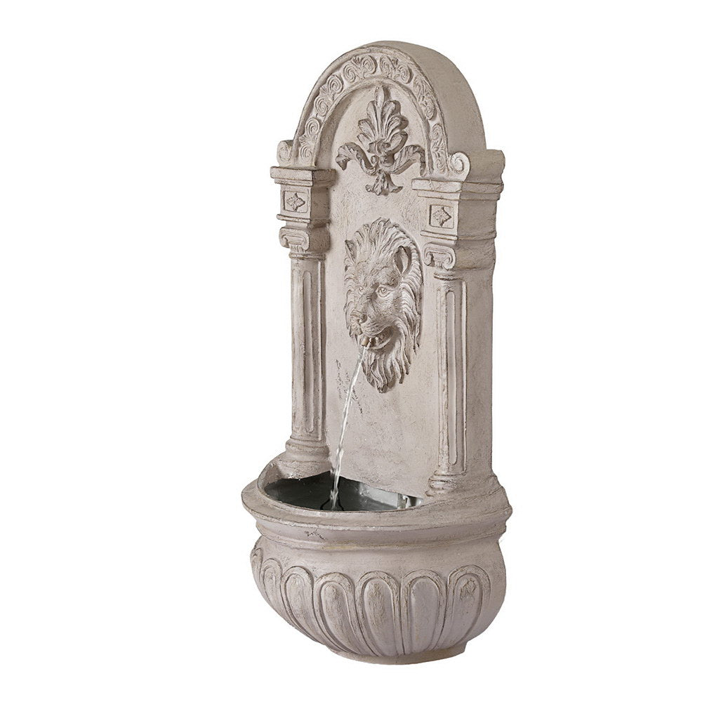 Gardeon Solar Fountain Water Feature Wall Mount Garden Fountains 77CM Beige 3