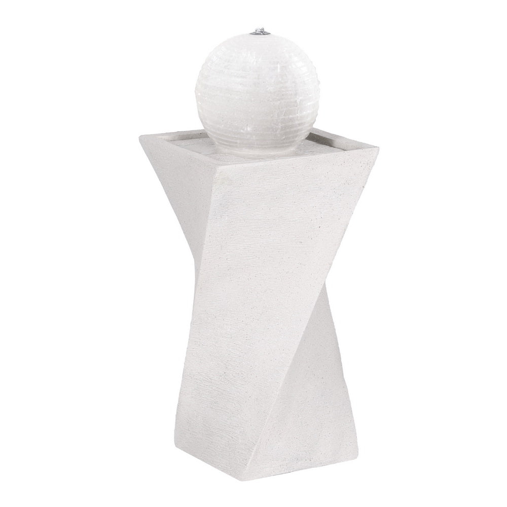 Gardeon Solar Fountain Water Feature Bird Bath Outdoor Garden LED Lights Ball 85CM 7