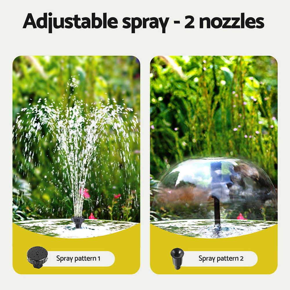 Gardeon Solar Submersible Water Pond Fountain Pump with Filter Box 6FT 1190L/H 7