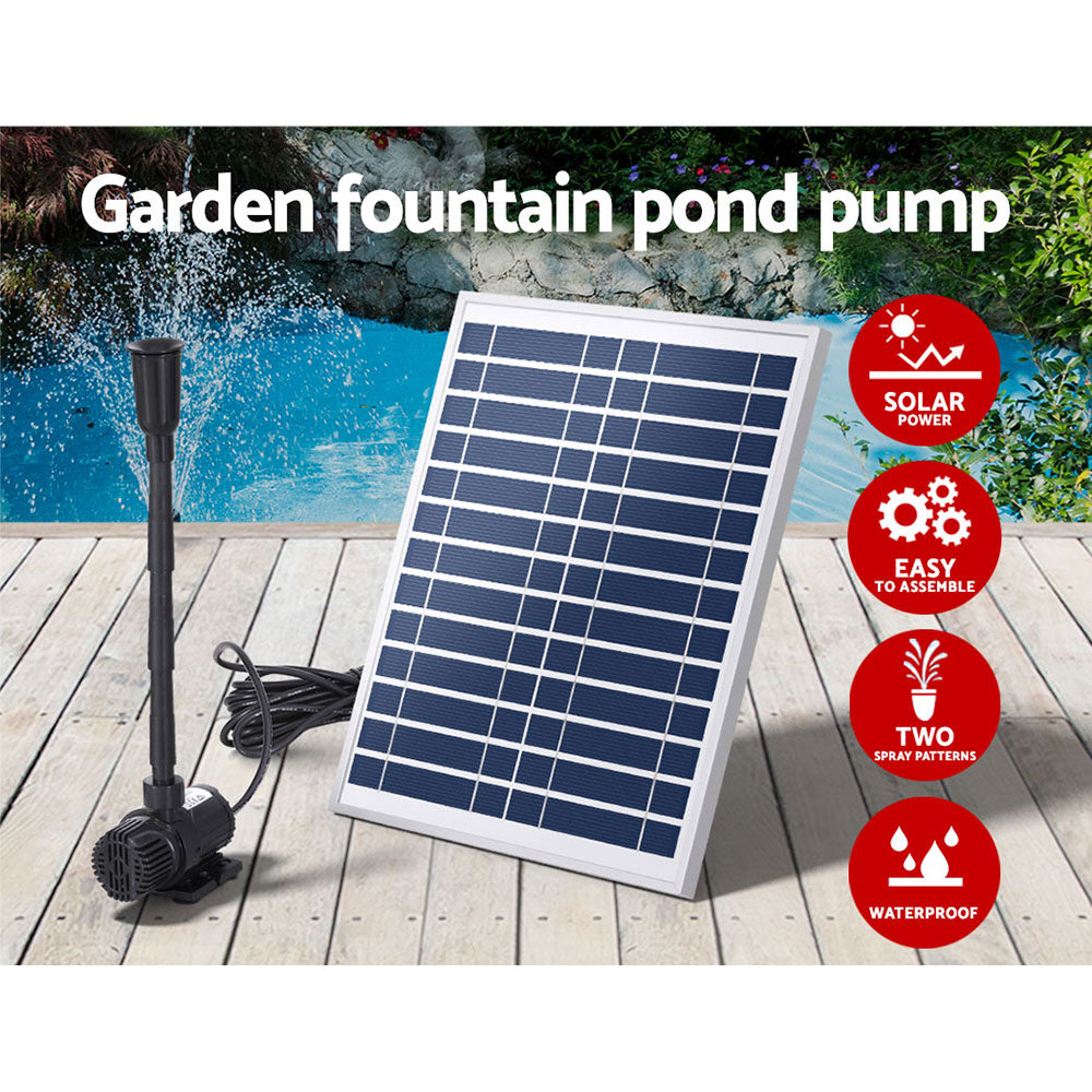 Gardeon Solar Pond Pump Submersible Water Fountain Kit 9.8FT 4