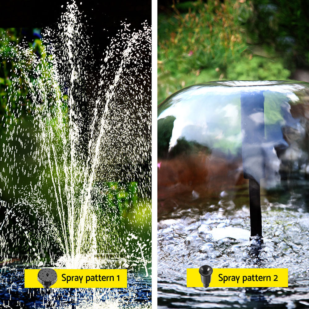 Gardeon Solar Submersible Water Pond Fountain Pump with Filter Box 4.6FT 470L/H 4