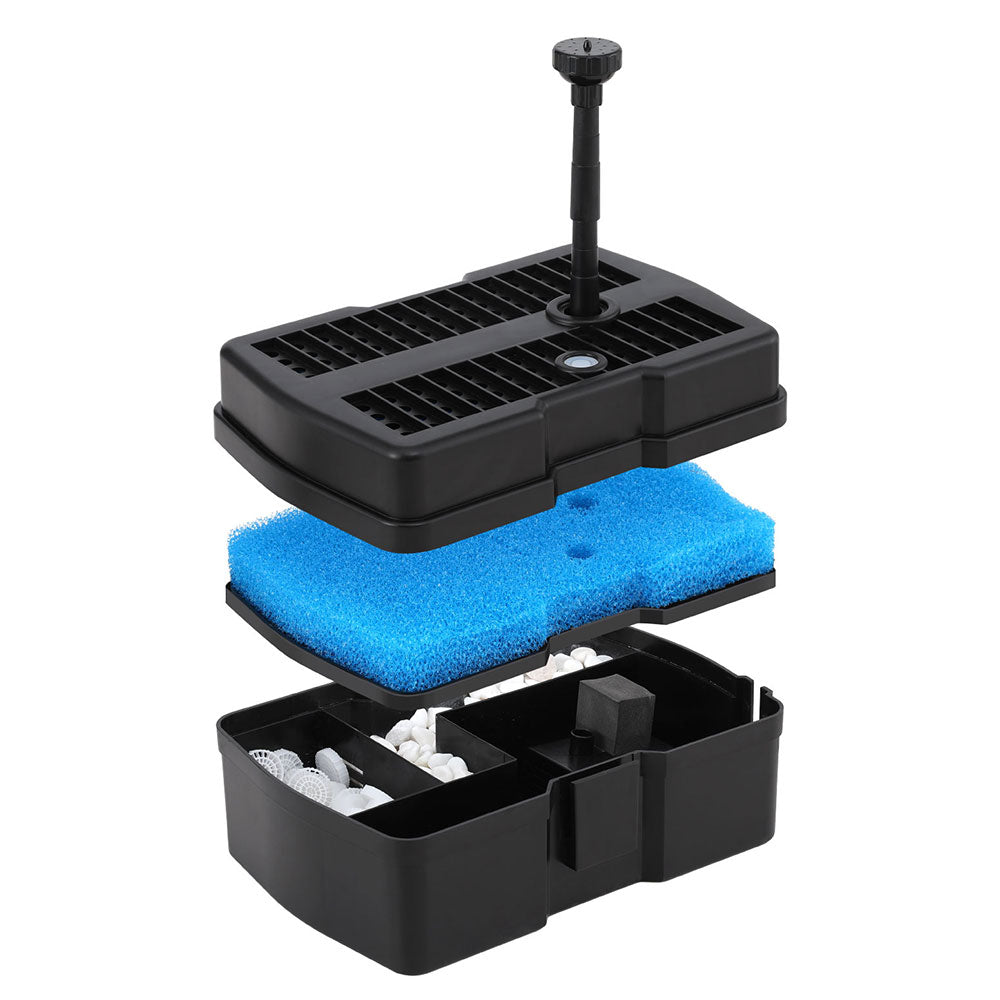 Gardeon Solar Submersible Water Pond Fountain Pump with Filter Box 4.6FT 470L/H 5