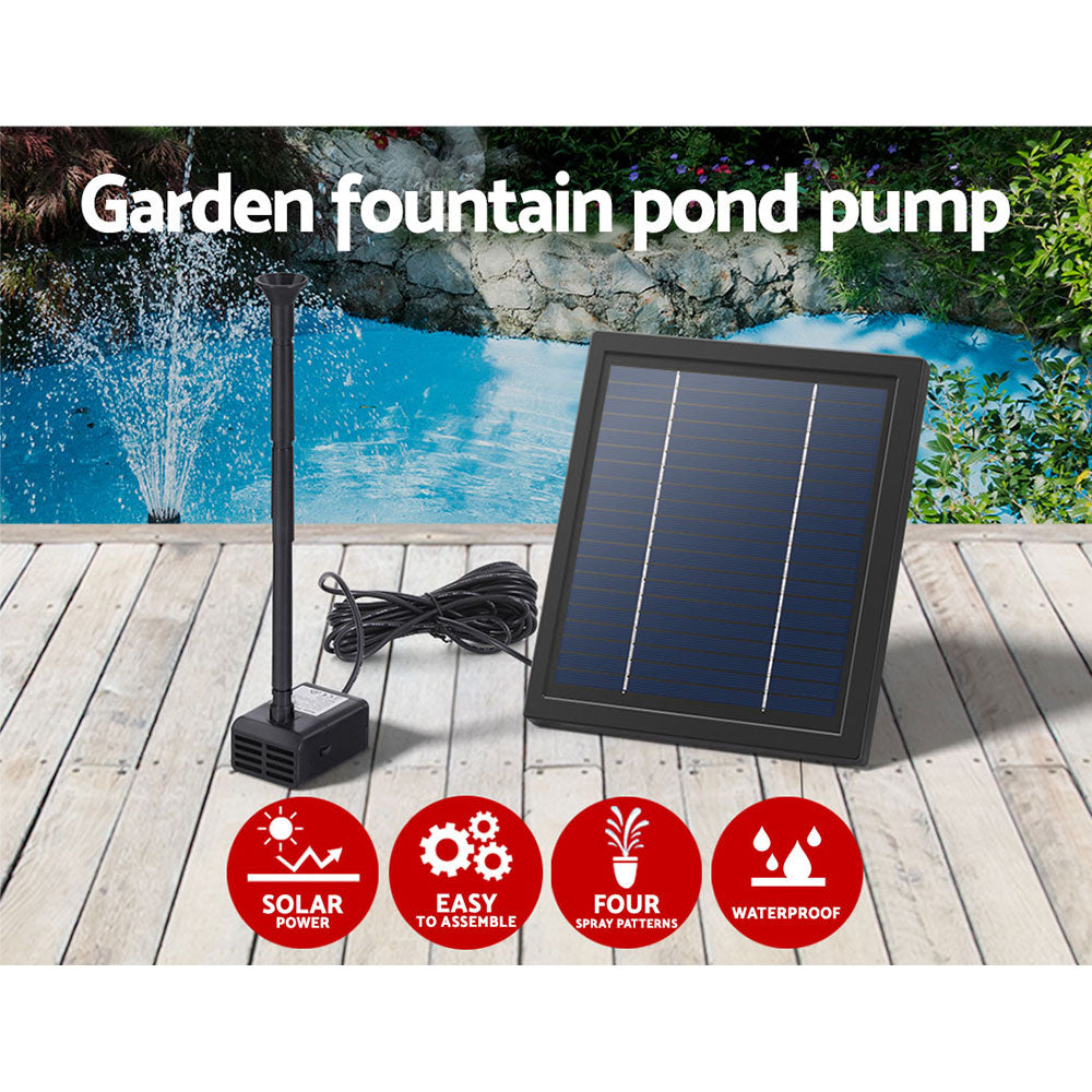 Gardeon Solar Pond Pump Submersible Water Fountain Kit 6.1FT 4