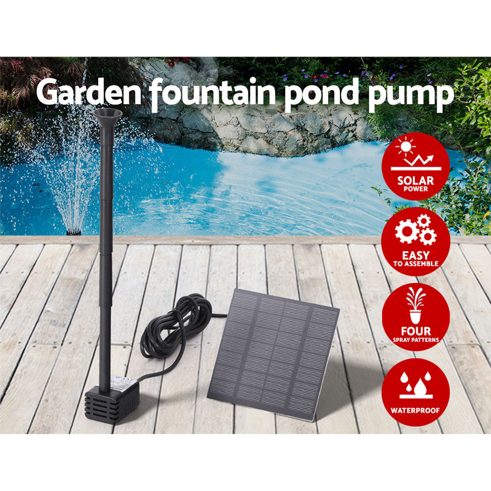 Gardeon Solar Pond Pump Submersible Water Fountain Kit 2.6FT 4
