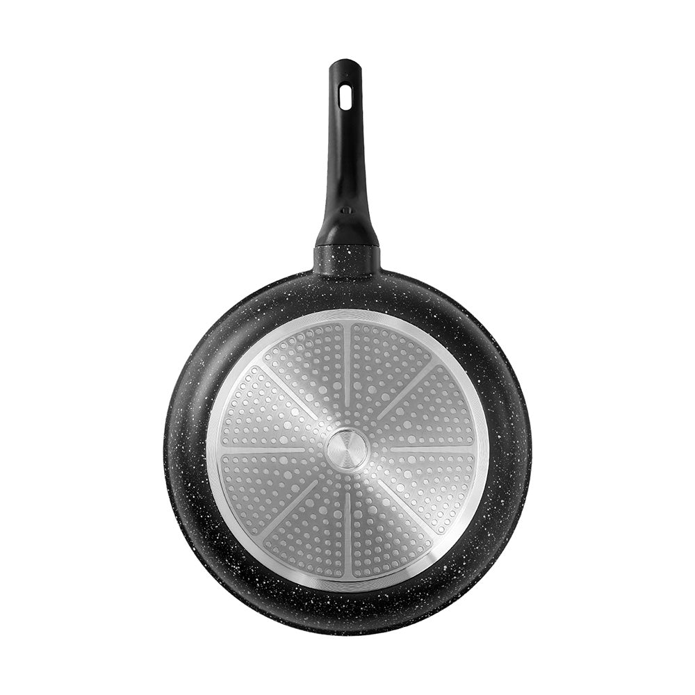 5-Star Chef Non Stick Frying Pan Cast Aluminium Steak Skillet BBQ Cookware 30cm 3