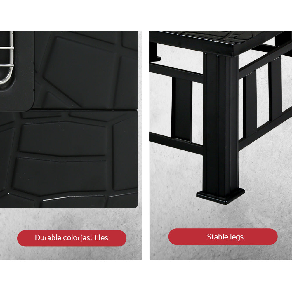 Grillz Fire Pit BBQ Grill 2-In-1 Table 7