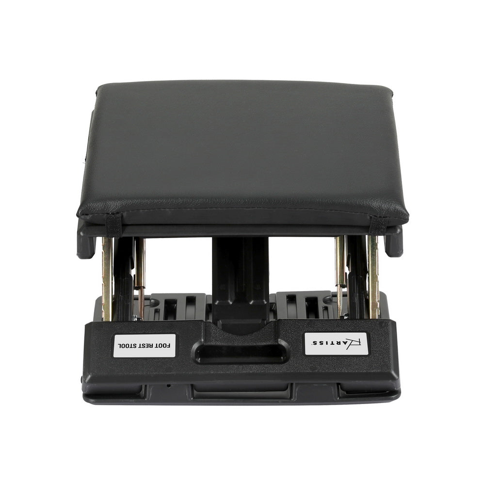 Artiss Foot Rest Stool Office Under Desk Fold Footrest Massage Cushion Pad Black 3