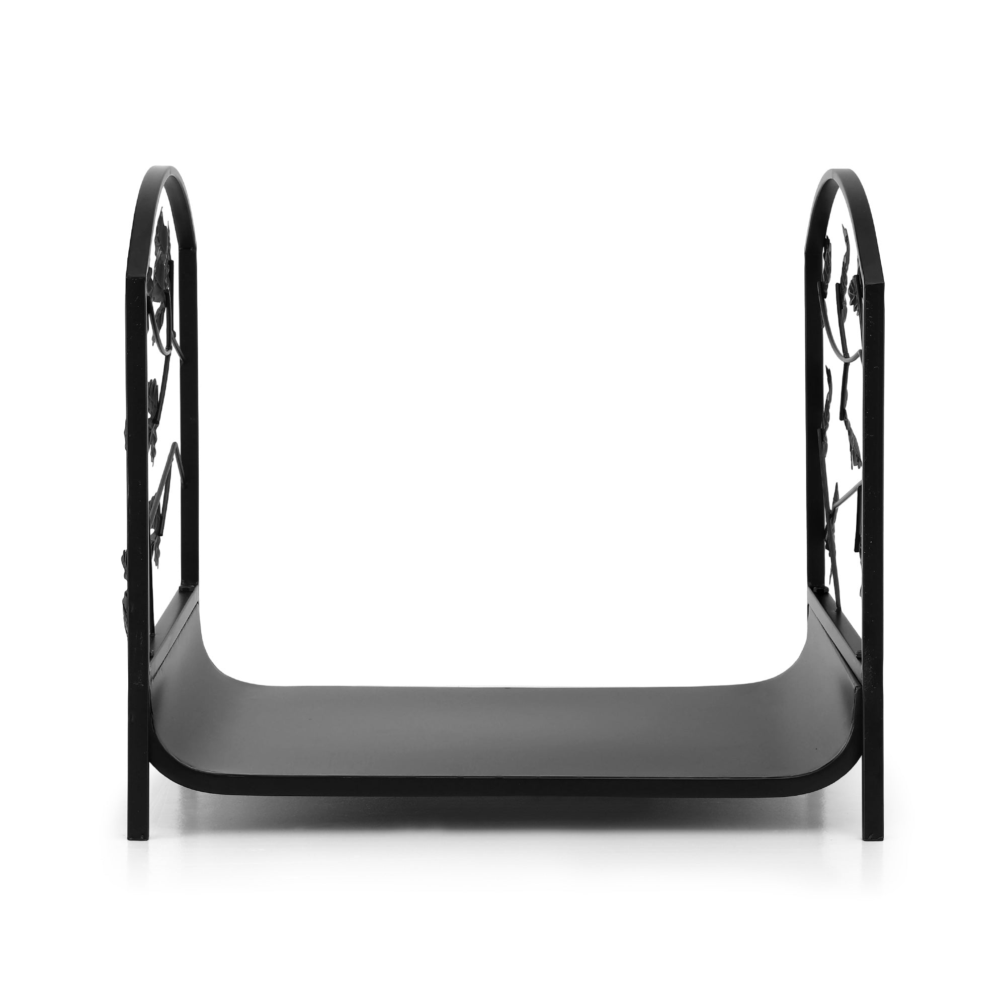 Gardeon Firewood Rack 48cm Wood Rack Firewood Storage Indoor Outdoor Black 3