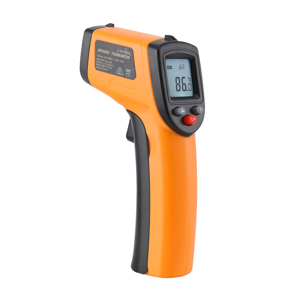 5-star Chef Laser Infrared Thermometer Food Digital Temperature Gun Smoker Pizza BBQ 5