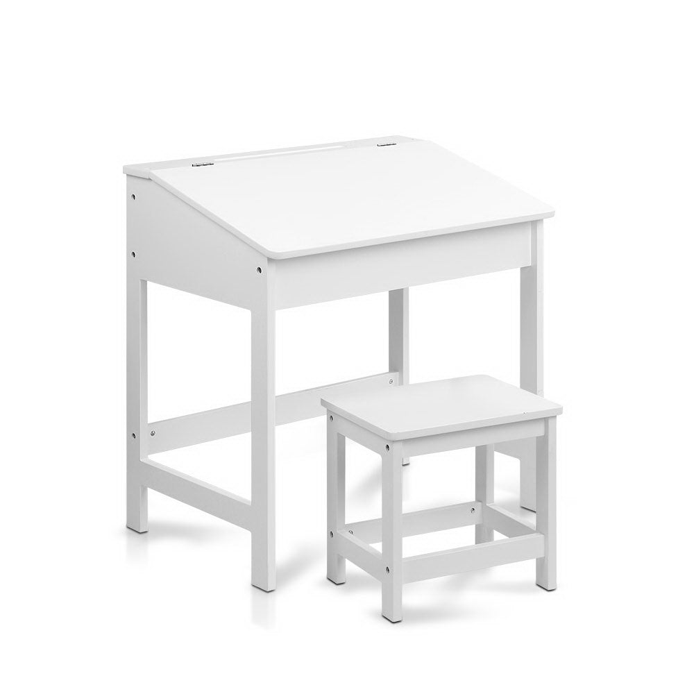 Keezi 2PCS Kids Table and Chairs Set Activity Children Playing Toys Study Desk 8
